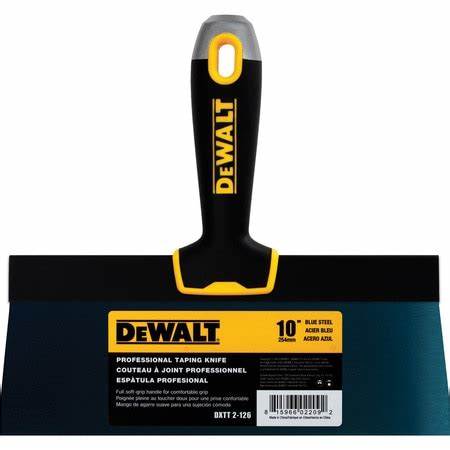 DeWalt® Blue Steel Soft Grip Taping Knife – 10”