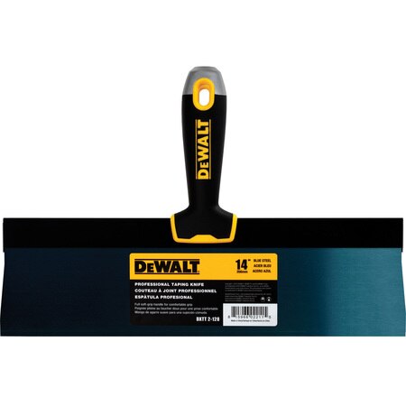 DeWalt® Blue Steel Soft Grip Taping Knife – 14”