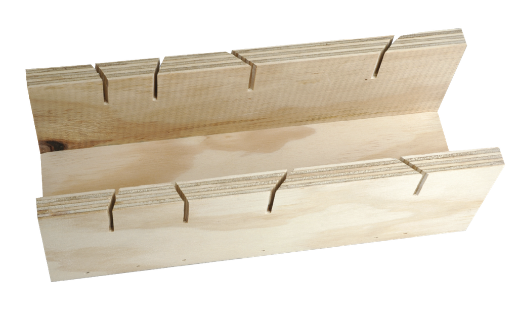 Wooden Mitre Box Dual Cut 55 75 & 90 Wbt