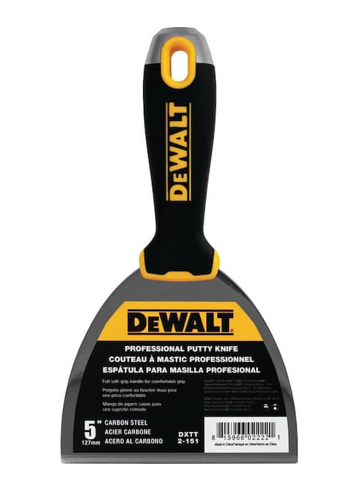 [DXTT-2-151] DeWalt® Carbon Steel Soft Grip Putty Knife – 5”