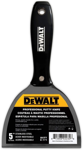 [DXTT-2-171] DeWalt® Stainless Steel Plastic Handle Putty Knife – 5”
