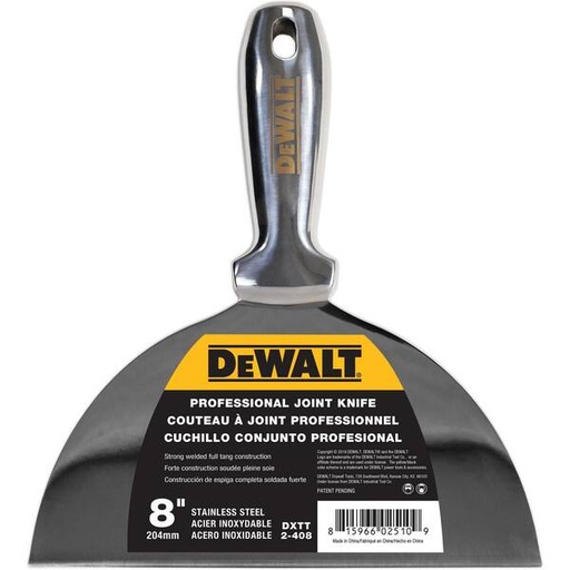 [DXTT-2-408] DeWalt® Stainless Steel Welded Handle Putty Knife – 8”